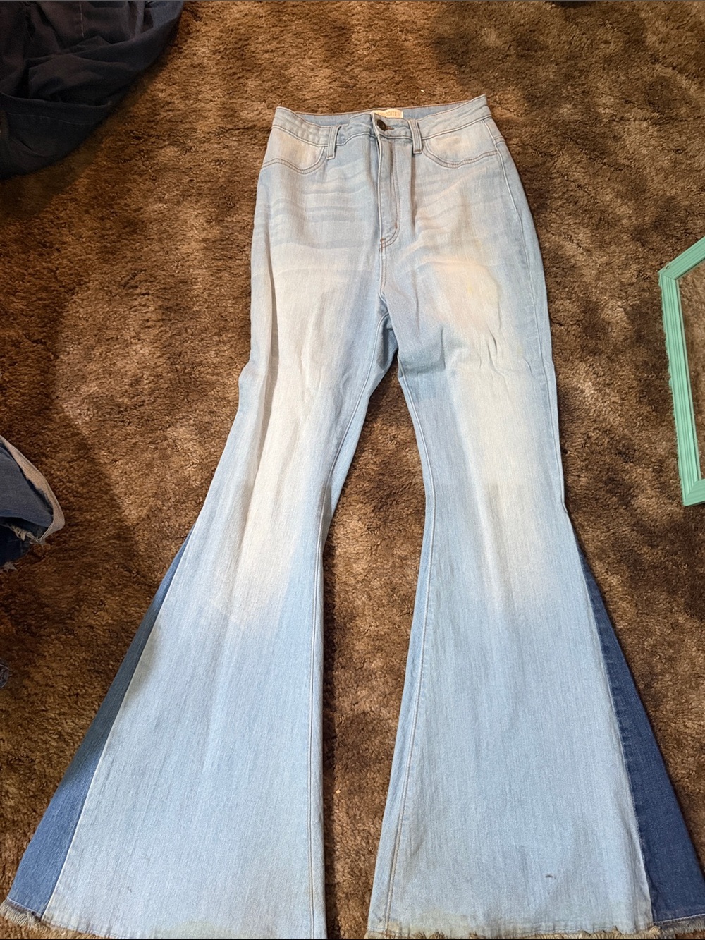 Aphrodite Light Blue High-Rise Flare Jeans